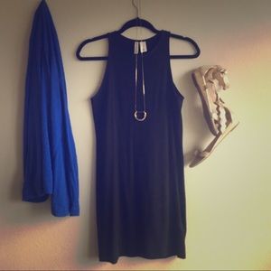 Black shift dress